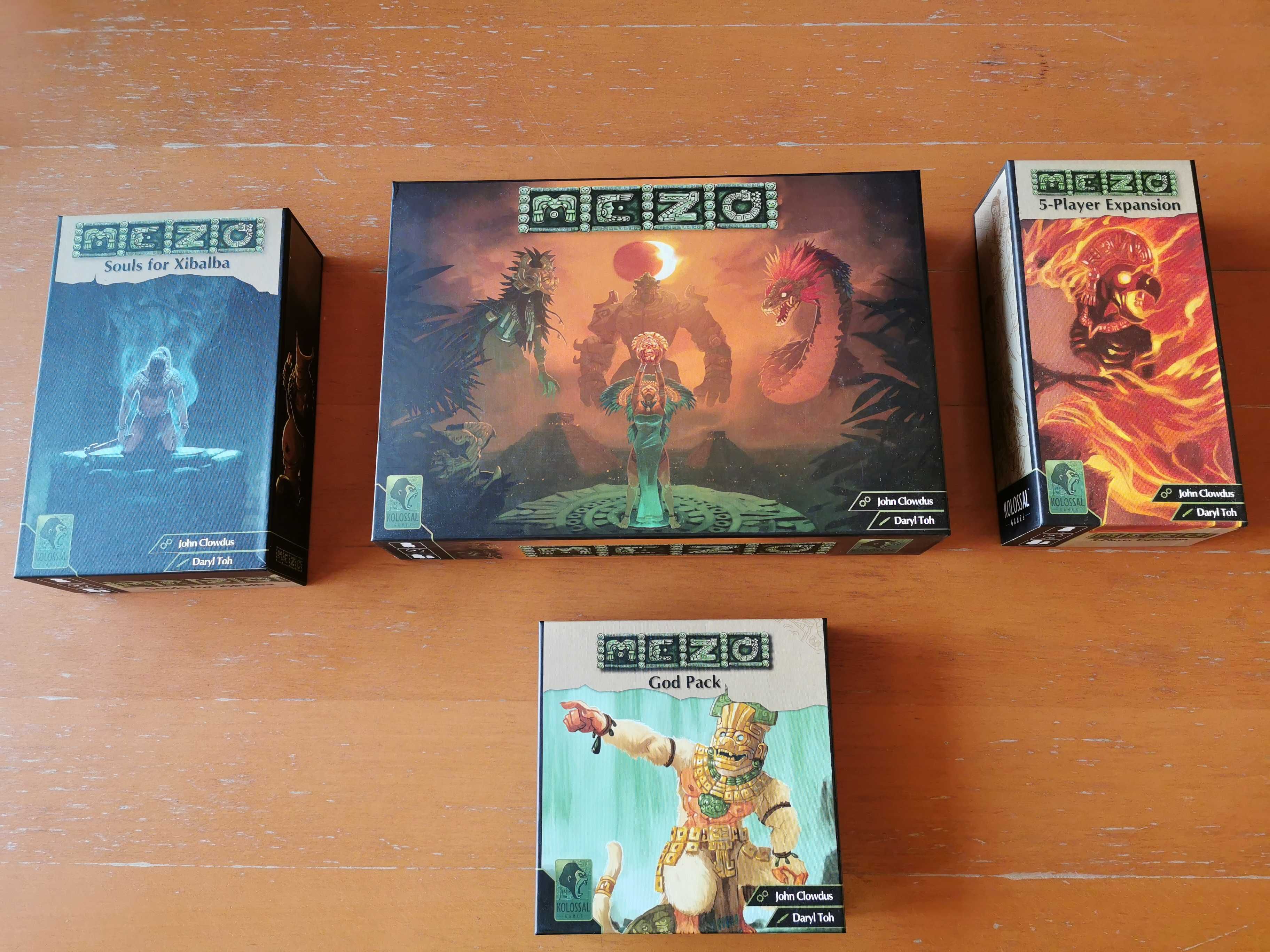 MEZO - Gra Planszowa - 3 dodatki - God Pack - 5 gracz - Xibalba