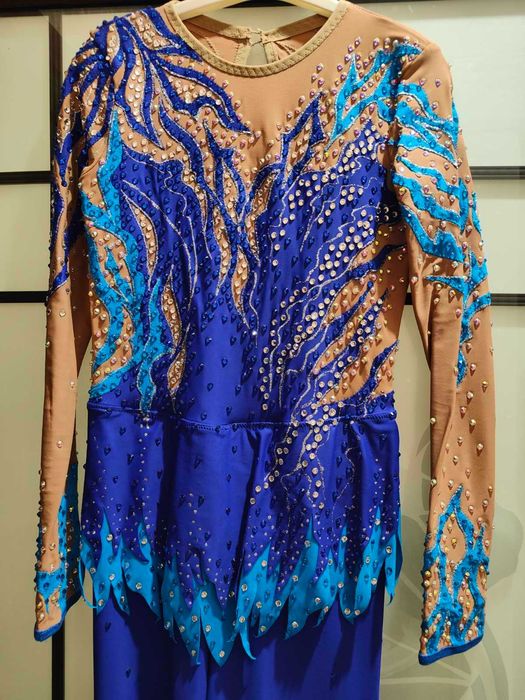 Оренда Синій комбінезон (костюм) для повітряної гімнастики