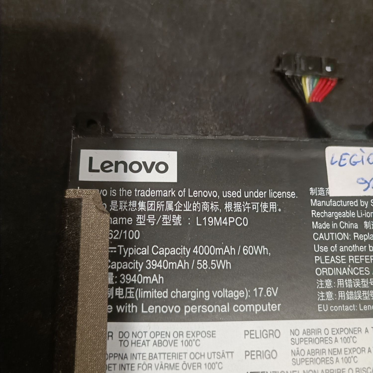 Oryginalna Bateria Lenovo L19M4PC0