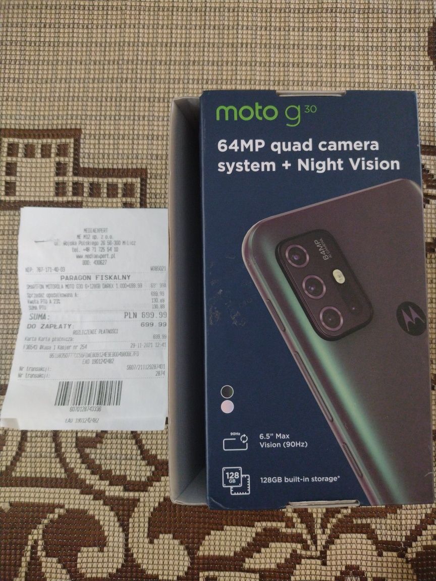 Moto G30  6GB/128  Stan.Bbd