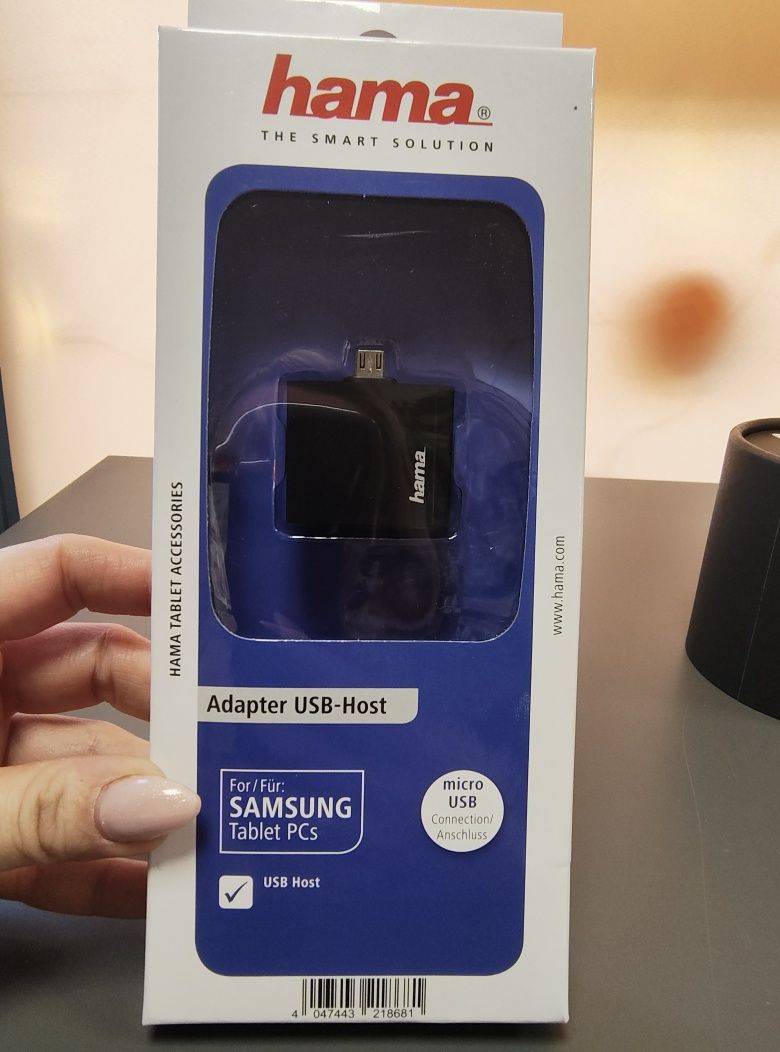 Hama Adapter USB Host do tabletu PC ze złączem microUSB, czarny