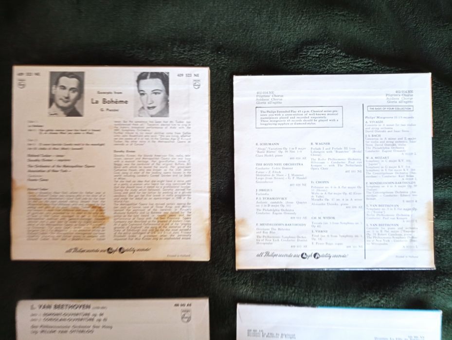 4 discos vinil Musica classica, etc  - Selo Philips  Como novos!