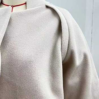 Casaco feminino elegante– Bege, Tam. L (novo, ideal para meia-estação)