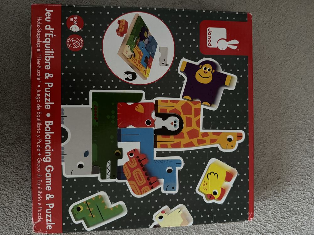 Janod układanka puzzle drewniane
