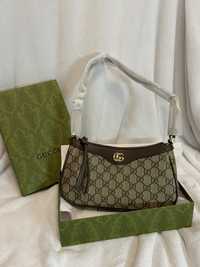 Жіноча сумка з натуральної шкіри Gucci Гуччі