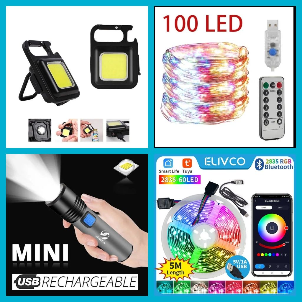 Лампа ліхтар акумуляторний  з micro USB туристичний фонарик оптом