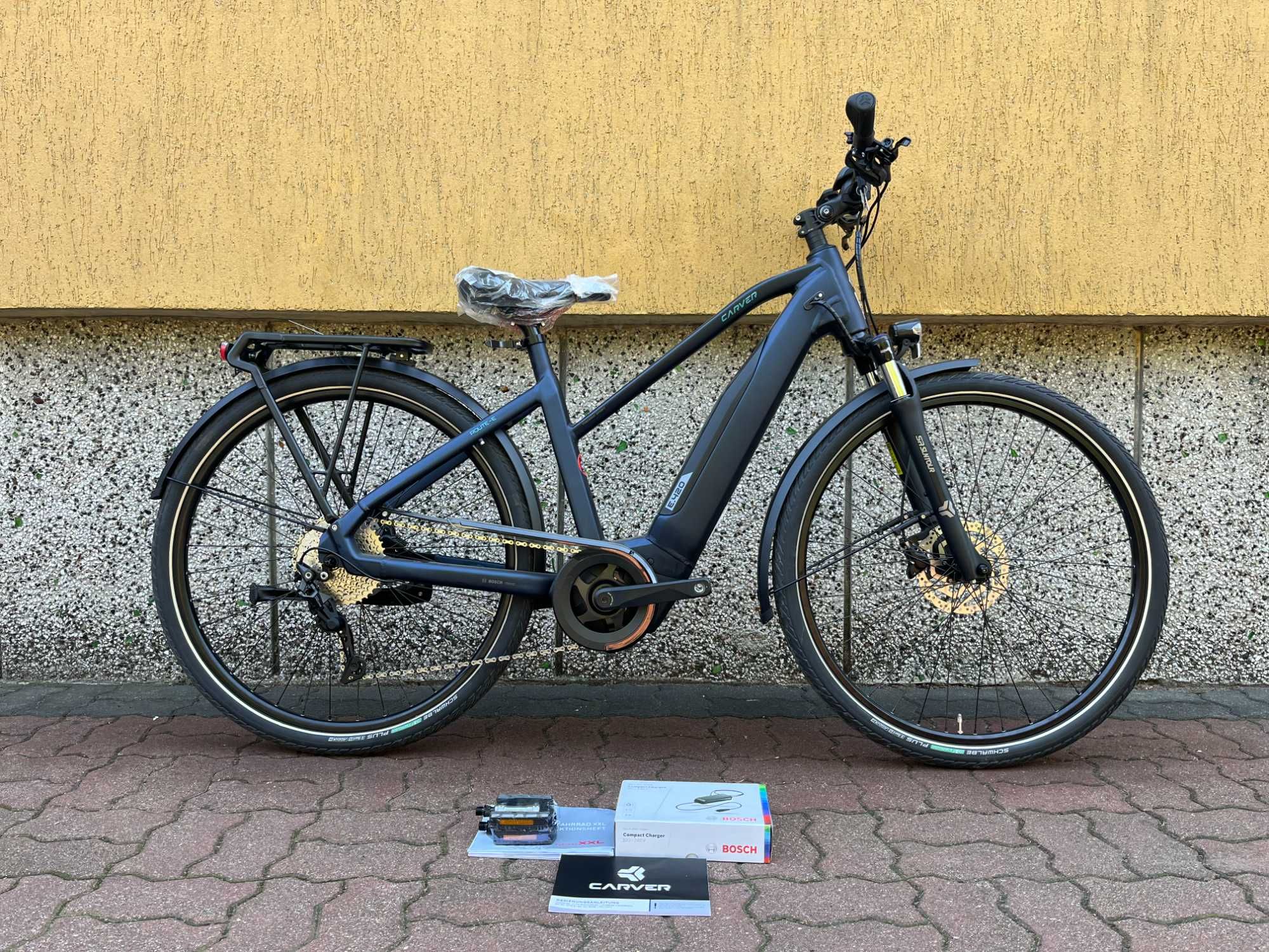 Rower elektryczny CARVER ROUTE E.420 *DEORE HYDRAULIKA BOSCH 500*50CM!