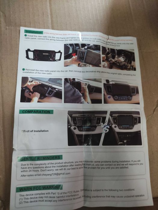 Radio android Toyota Raw 4 2013 -2019 C8097 Navi internet Wifi BT