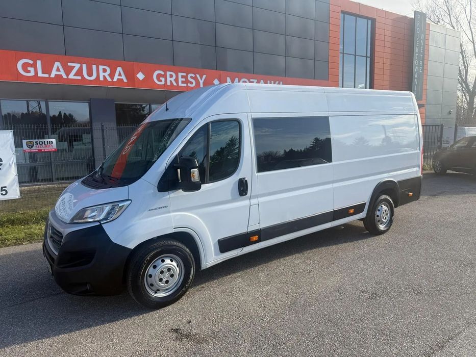 Fiat Ducato 2.3 150KM, L4H2, Brygadówka 6os, Bez adblue, Zadbany  Fiat Ducato 2.3 150KM, L4H2, Brygadówka 6os, Bez adblue, Zadbany