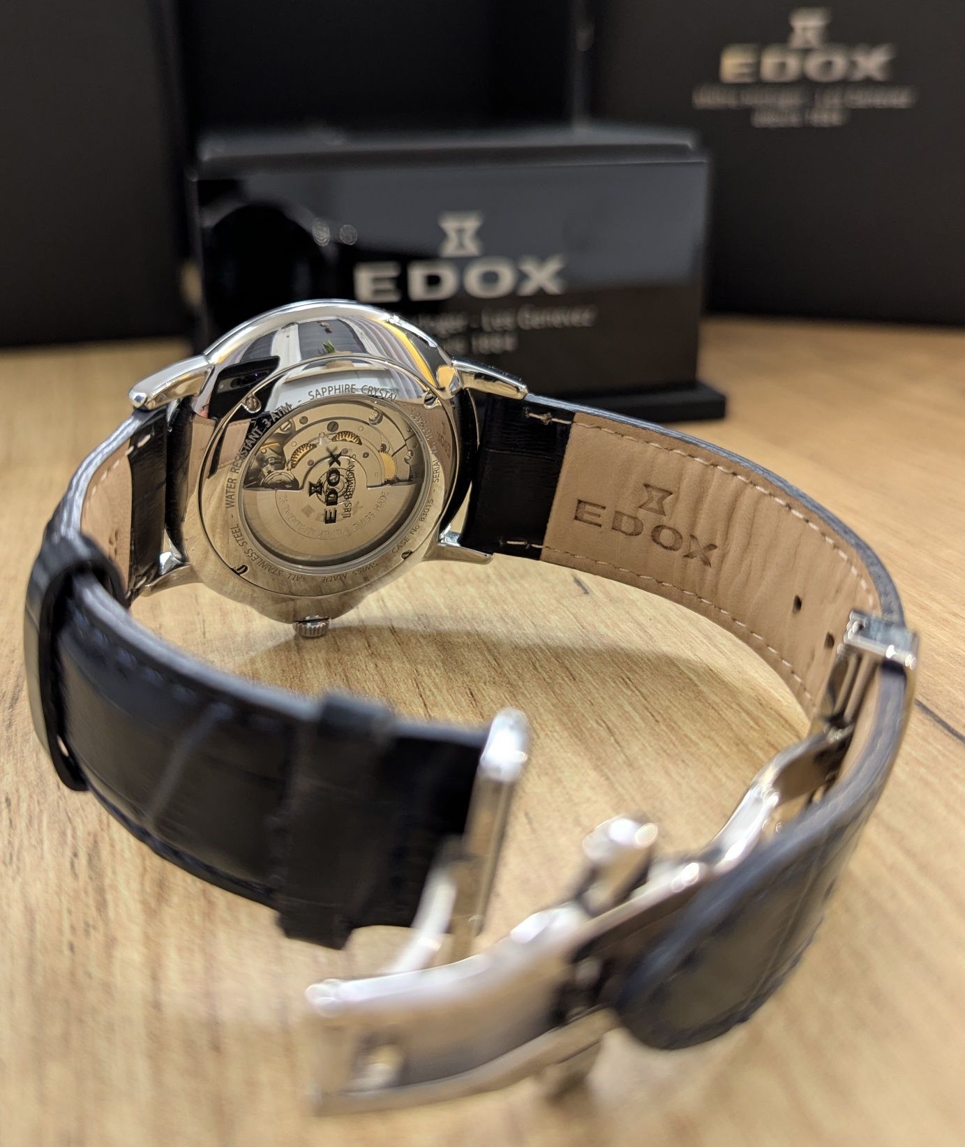 Zegarek EDOX WATCH Les Bemonts Automatic Day Date 83015 3 BUIN