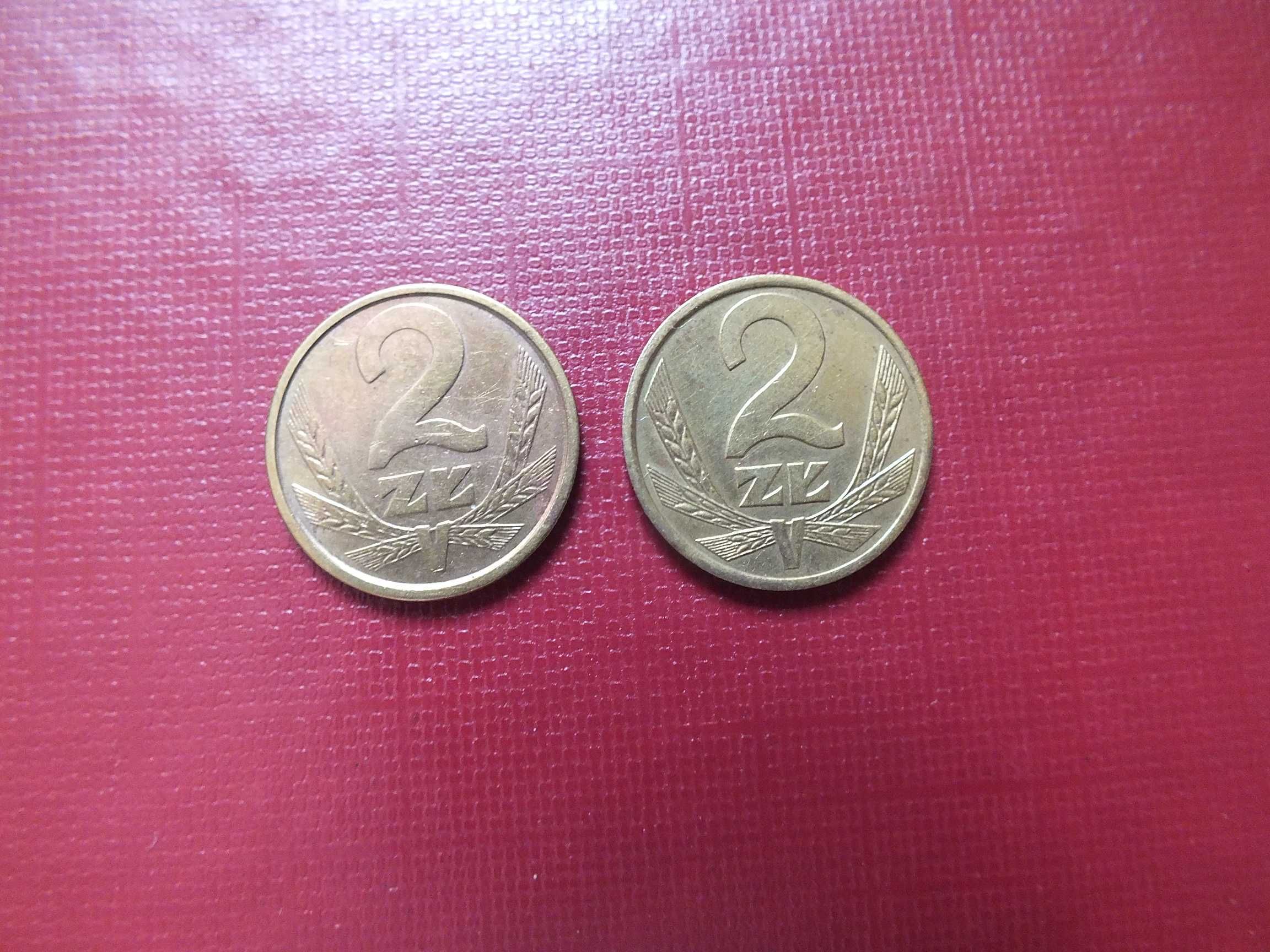 zestaw 2szt. moneta PRL Polska 2zł- 1985r., 1988r., ładny blask moneta