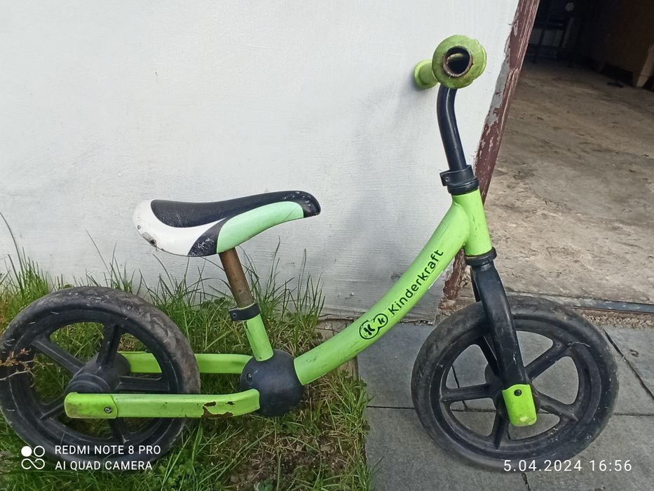 Rowerek biegowy zielony