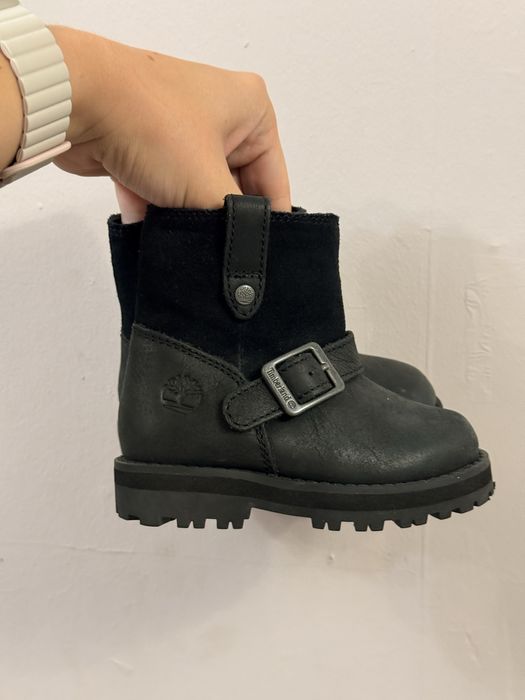 Шкіряні Timberland чоботи демісезонні 22 розмір