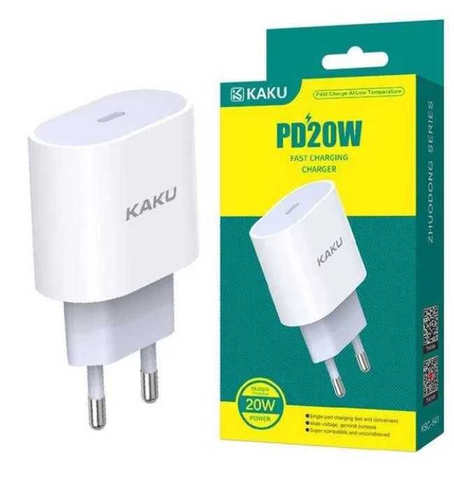 Ładowarka USB - Typ C KAKU 25W! PD QC 3.1 Biała