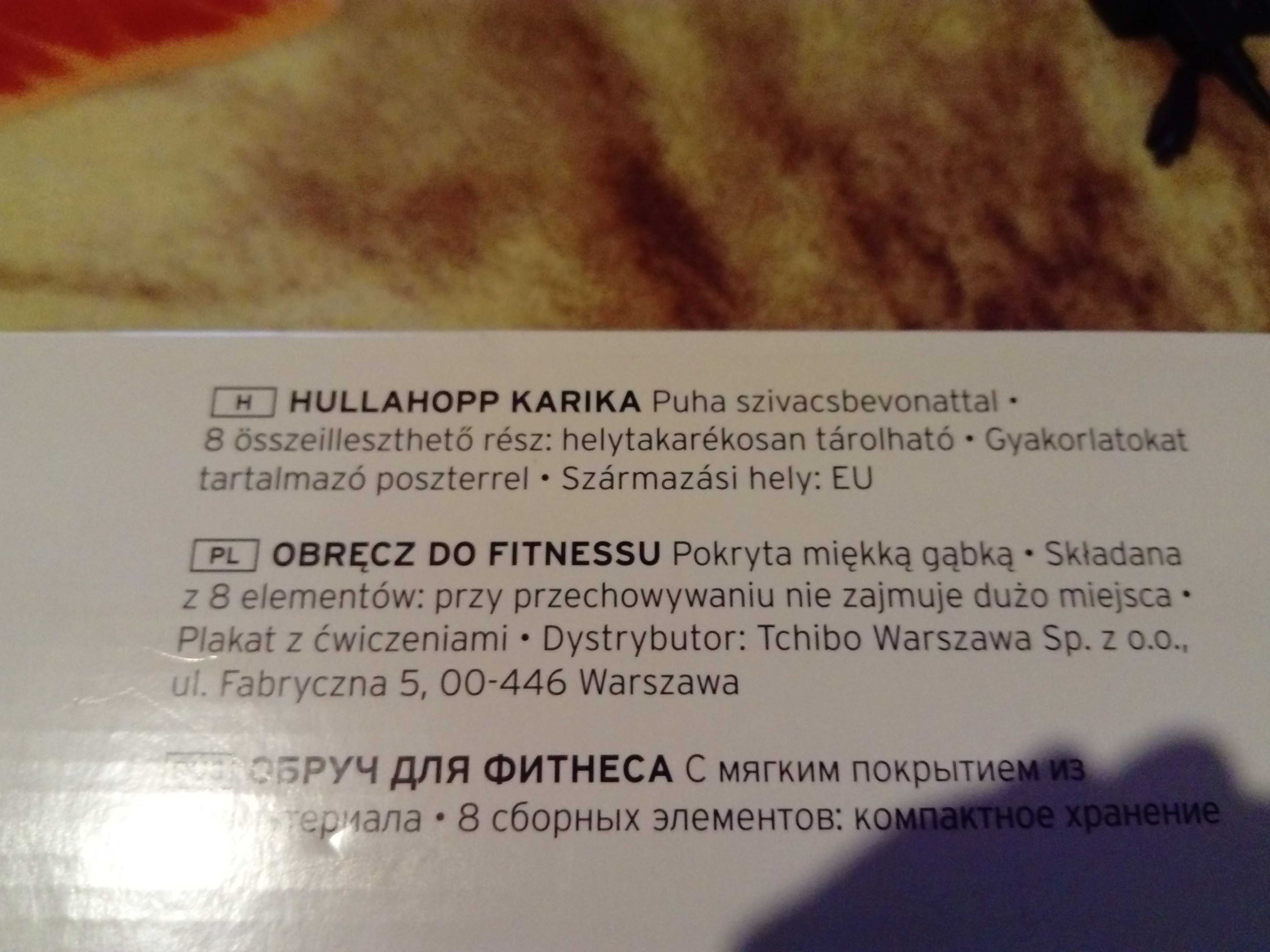 obręcz do fitnessu (hula hop)