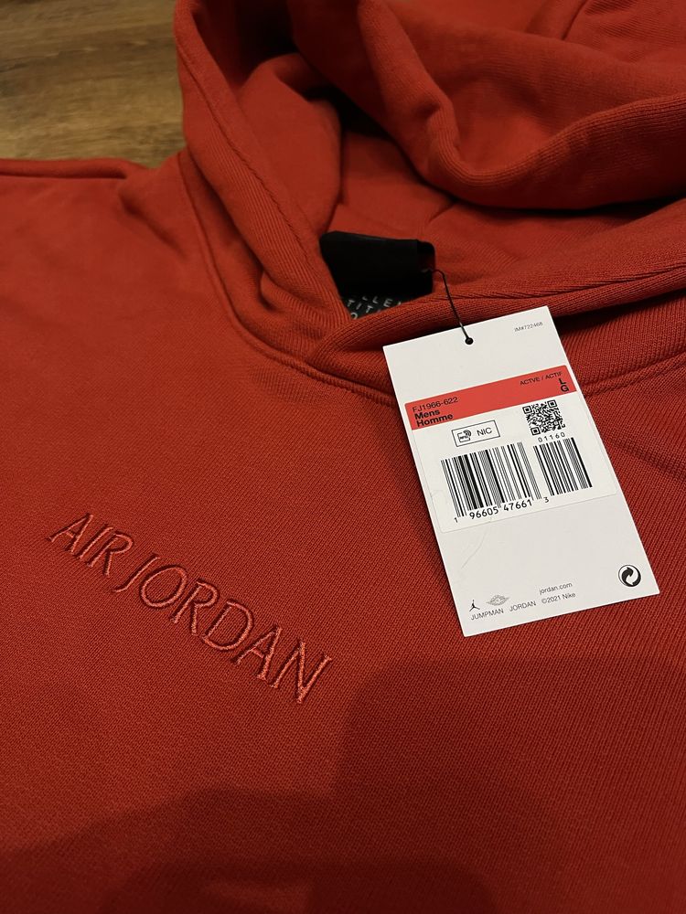 Худі air jordan wordmark fleece hoodie red найк джордан nike худи