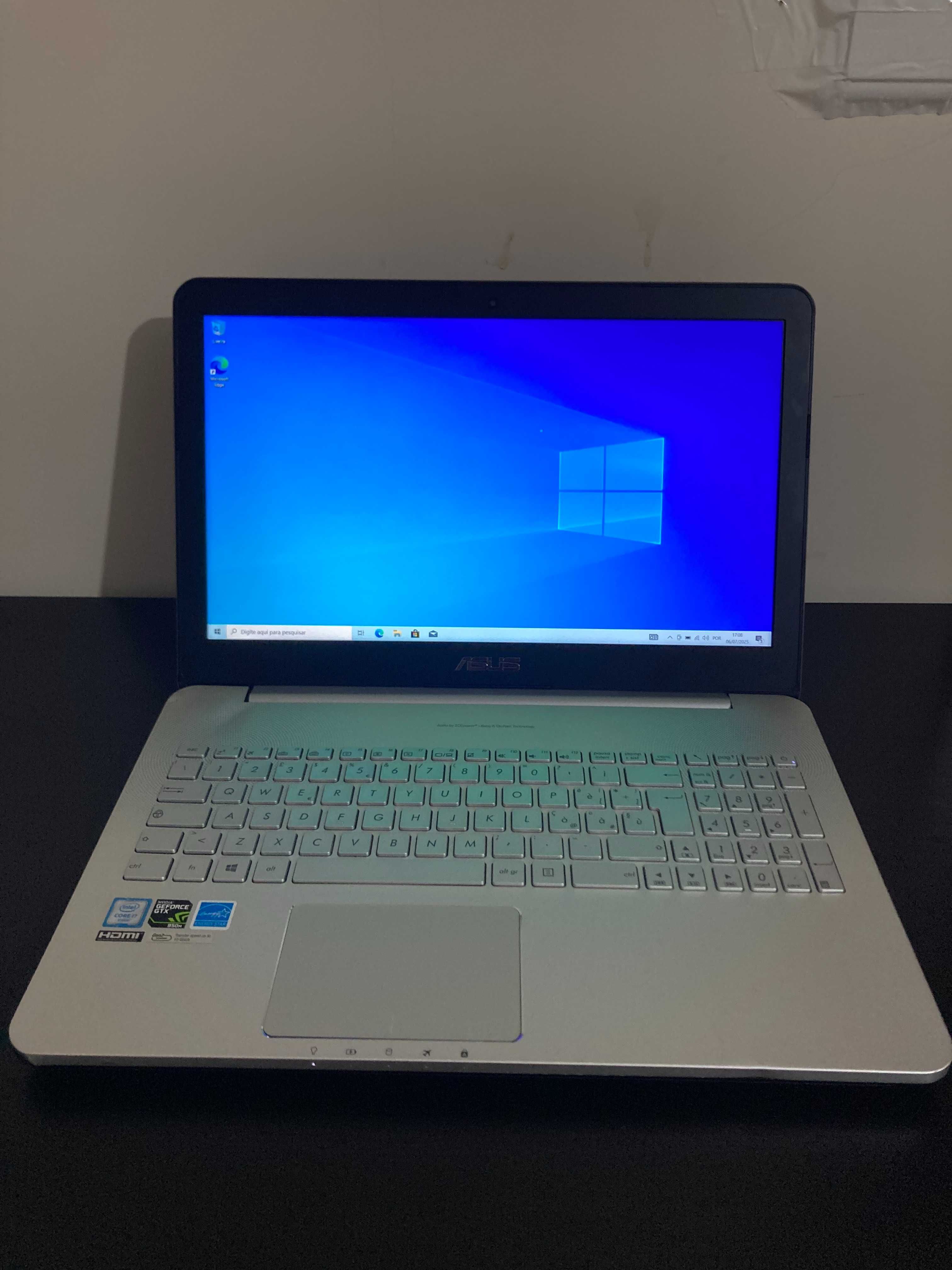 Notebook ASUS N552V – Intel Core i7, 8GB RAM, 1TB, GTX 950M 4GB