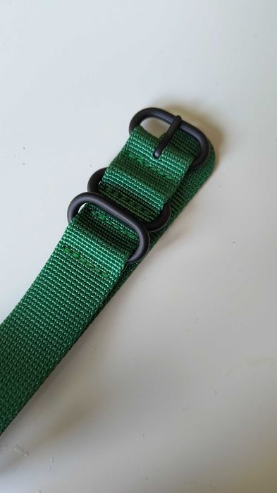 Pasek do zegarka ZULU/NATO zielony 20mm