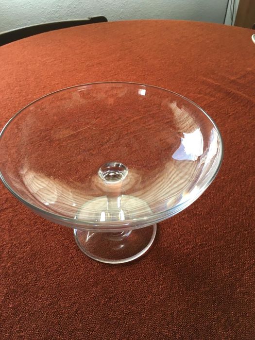 Taça / fruteira de cristal