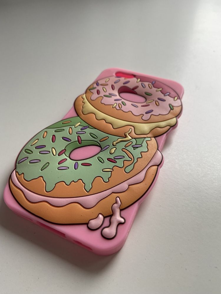 Case etui iPhone 6s donuts pączki różowe