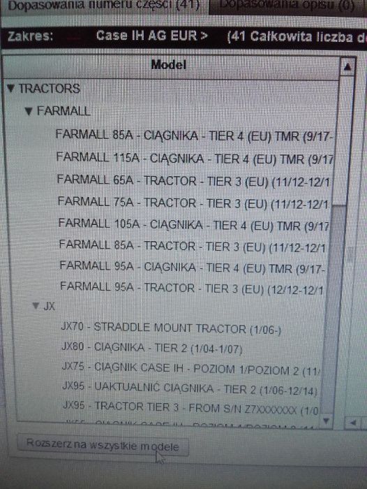 Synchronizator CASE, CNH, Farmall, JX, JXU