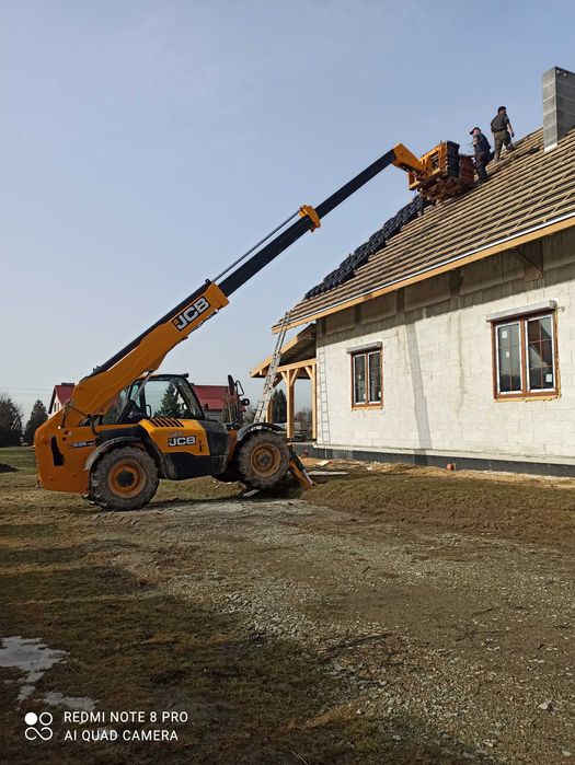 Usługi Ładowarką-Teleskop Koparka Dźwig Dobroszyce Oleśnica rozładunek