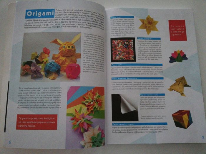 Origami i zabawy manualne na cały rok dziecko przedszkolak kreatywne