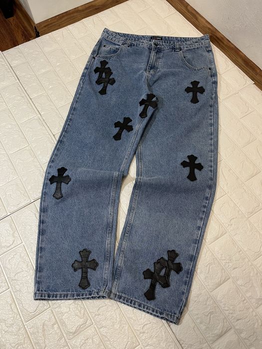 Chrome hearts type jeans хром хартс джинси y2k opium drip drill