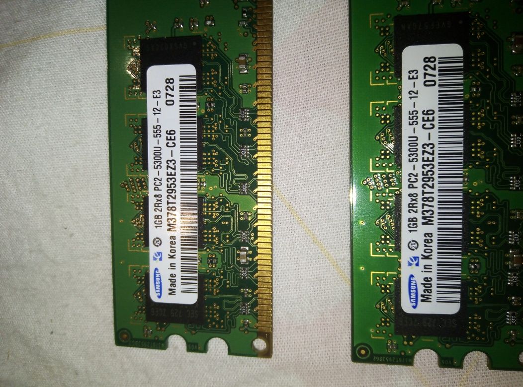 Оперативная память Samsung 1Gb, процессор, блок питантя