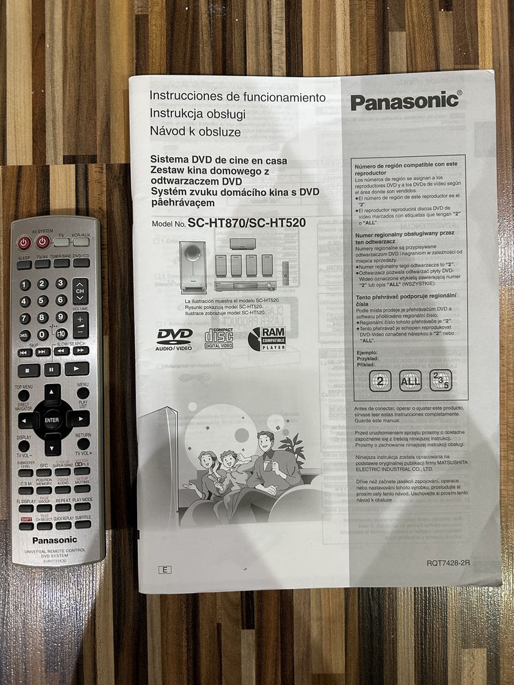 Panasonic zestaw kina domowego z odtwarzaczem DVD Gdynia