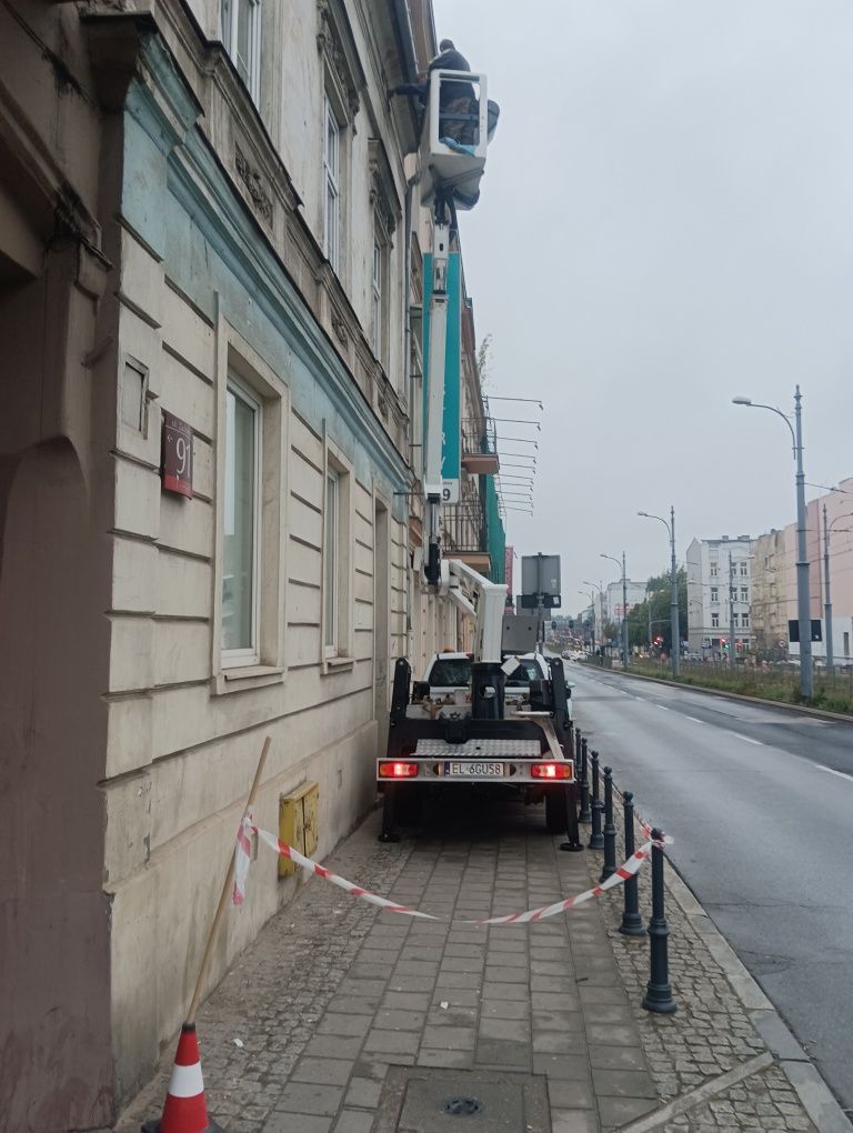 Usługi podnośnikiem koszowym 4x4 24/7, zwyżka. Łódź, okolice, łódzkie