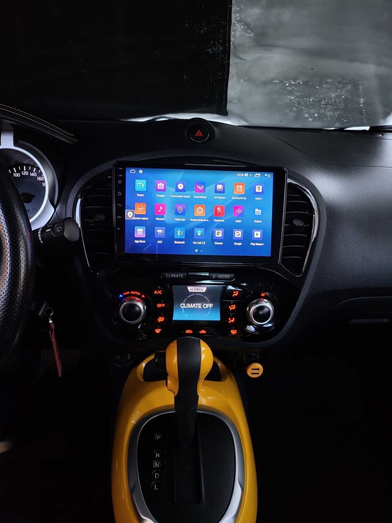 Магнітола Nissan Juke ,CarPlay, 8 ядер, Q-Led екран ,слот під SIM