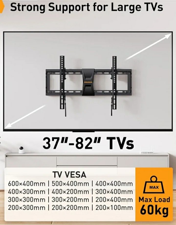 Uchwyt stojak do telewizora 37-82" Perlegear 60 kg