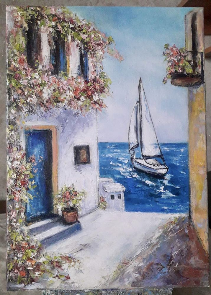 Картина на холсте «Лето в Испании» живопись, масляные краски, холст.