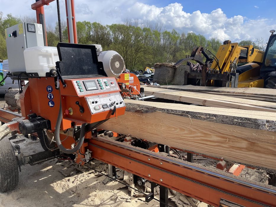 Tartak mobilny przejezdny u klienta objazdowy