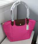 RÓŻ/ pink torebka LONGCHAMP roz L