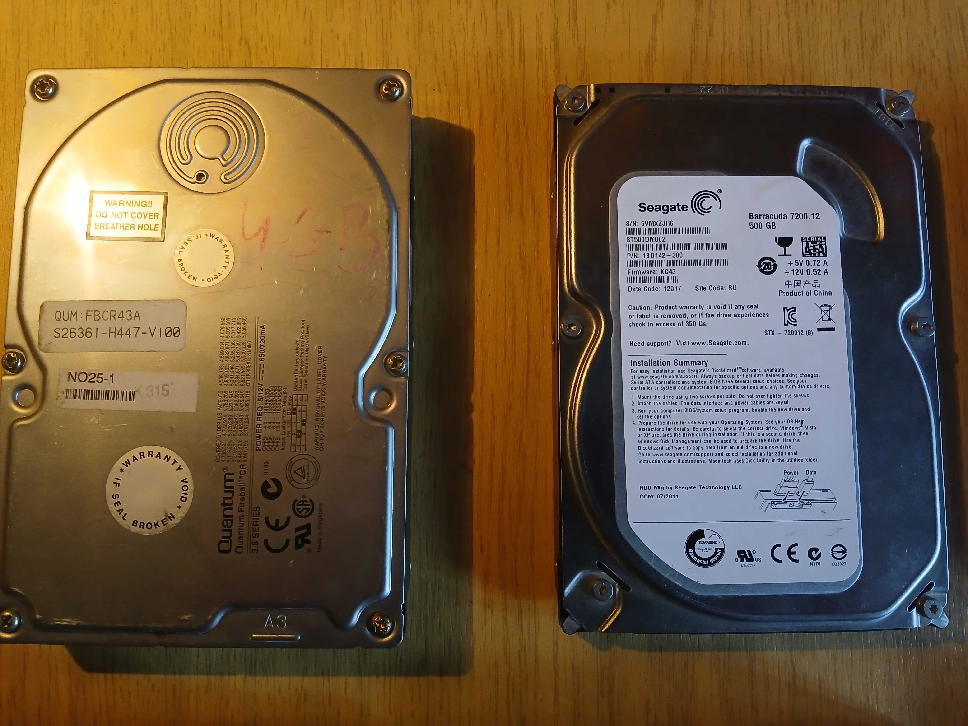 Dyski HDD Sprawne