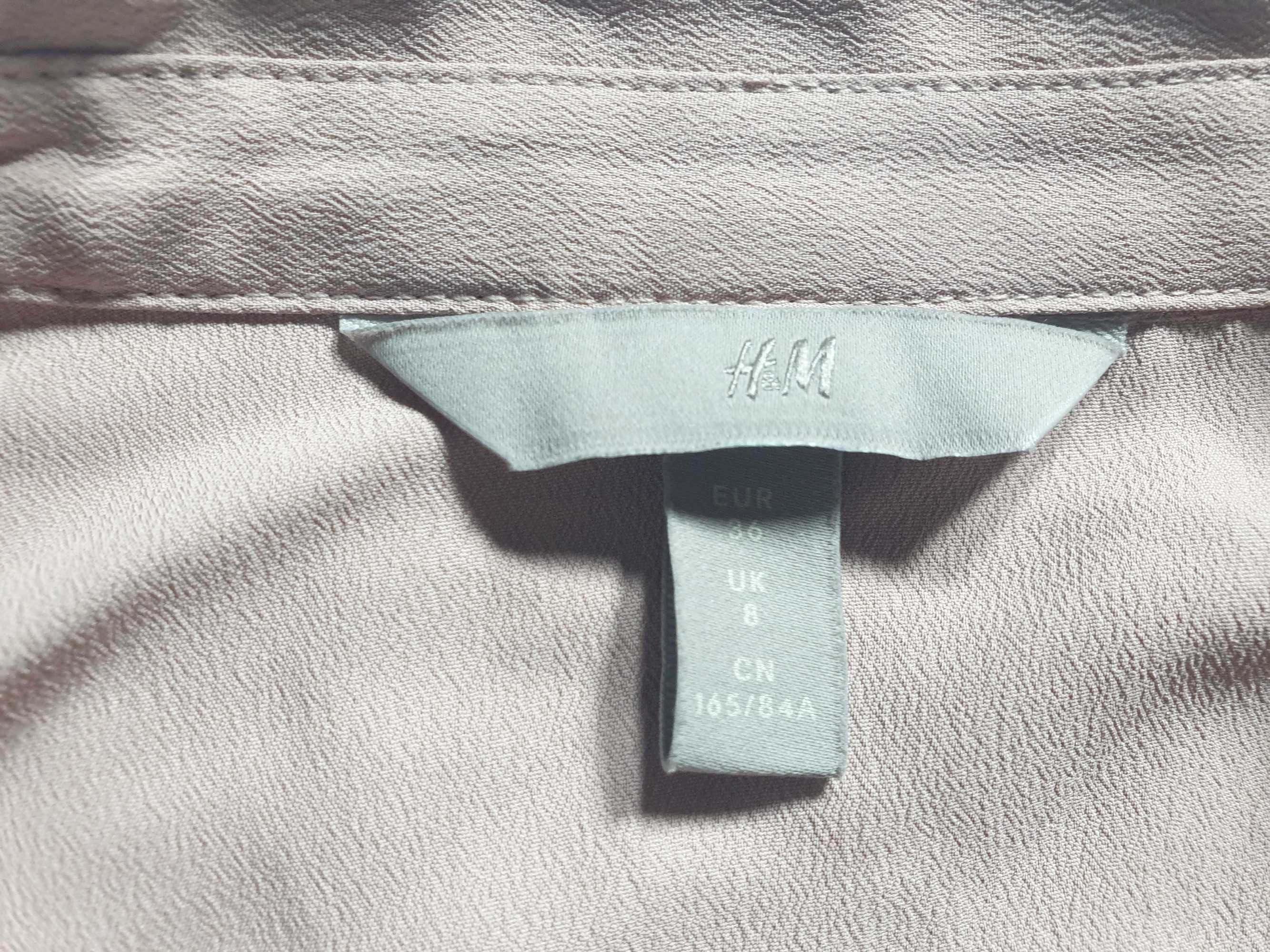 Koszula pudrowy róż S h&m basic