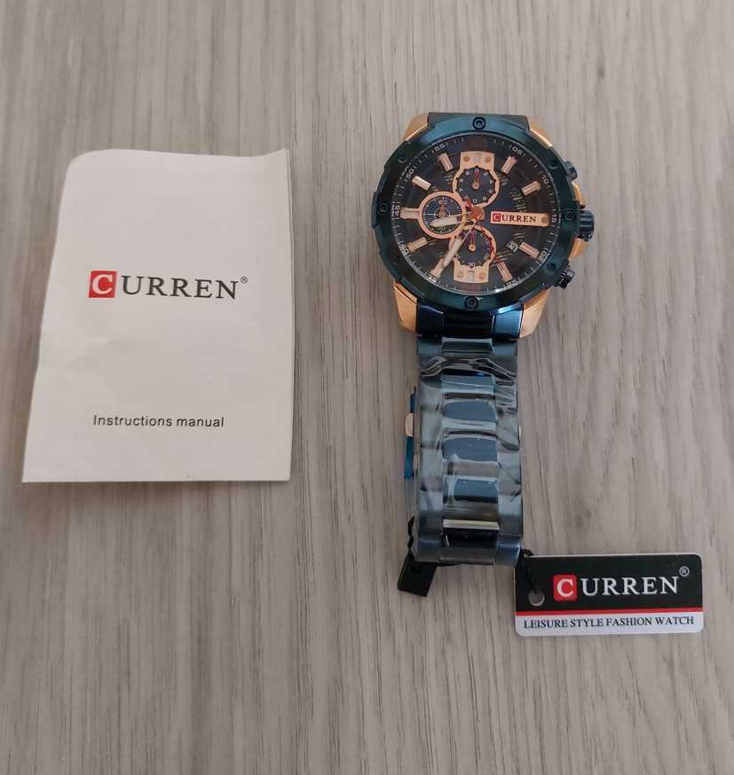 Часы мужские Curren Blue-Cuprum