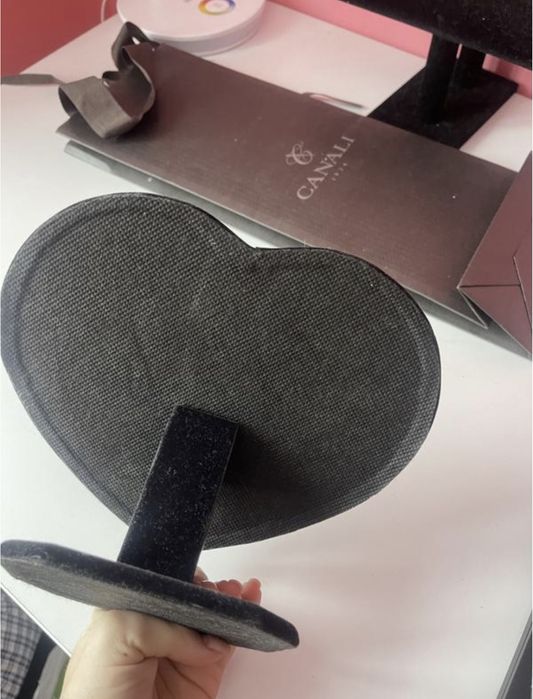 Підставка органайзер для прикрас кулонів сережок чорний оксамит