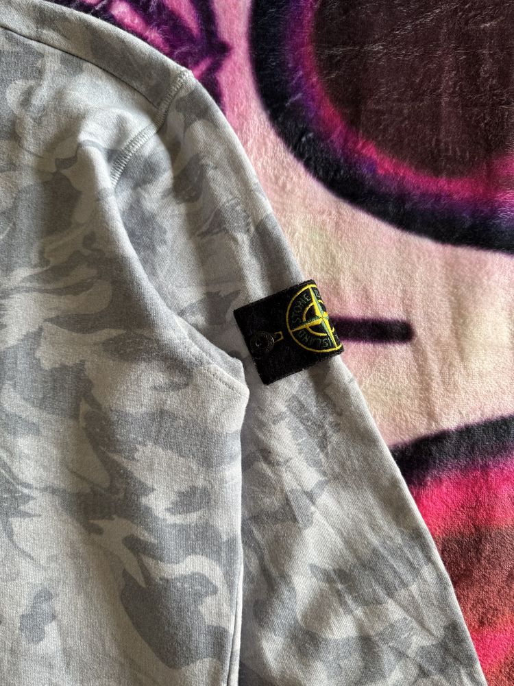 Свитшот Stone Island Big Loom Cotton In Camo Print (by Ураган Хокаге)