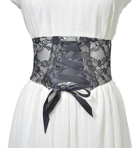 Женский пояс-корсет на шнуровке в ретро-стиле