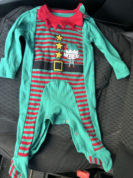 Боді з рукавом ельф . новорiчний