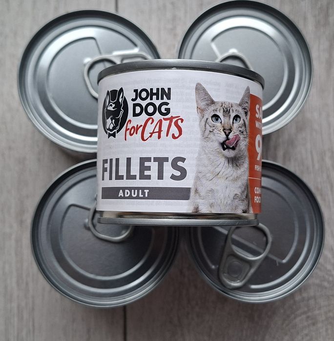 John Dog for Cats filety łosoś z jajkami 5x140 g
John Dog for Cats