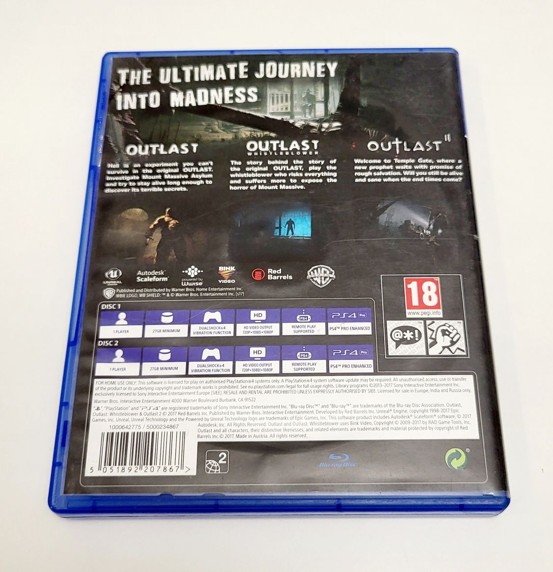 Gra Outlast Trinity PL PS4 PS5 Playstation 4 5