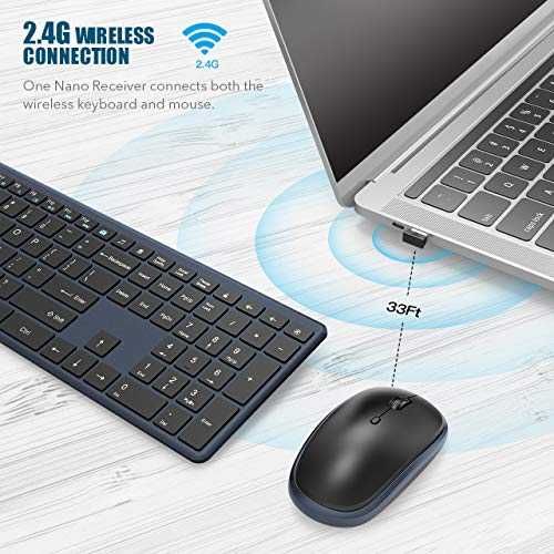 RATEL Wireless 2.4GHz cichy zestaw mysz i klawiatura