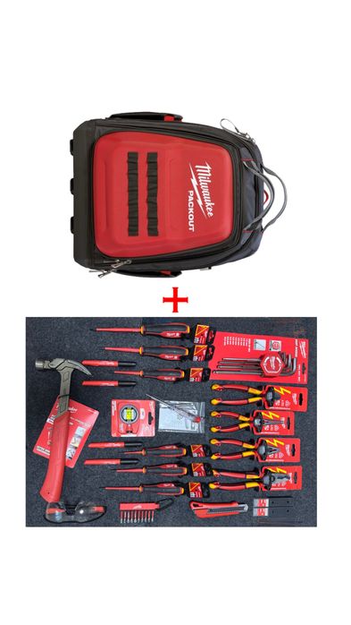 Рюкзак PACKOUT MILWAUKEE з набором інструментів для електриків