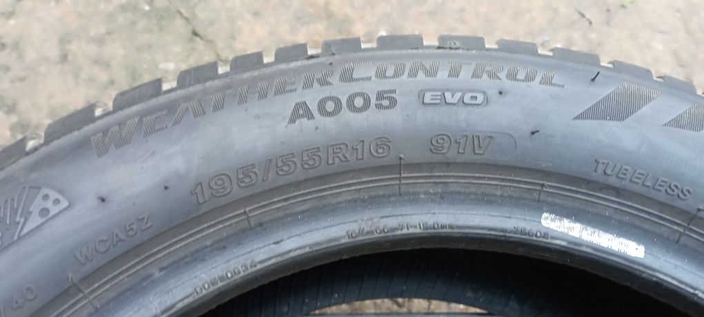 Opona 1szt 195/55/16 91V Bridgestone WeatherControl A005 EVO Idealna