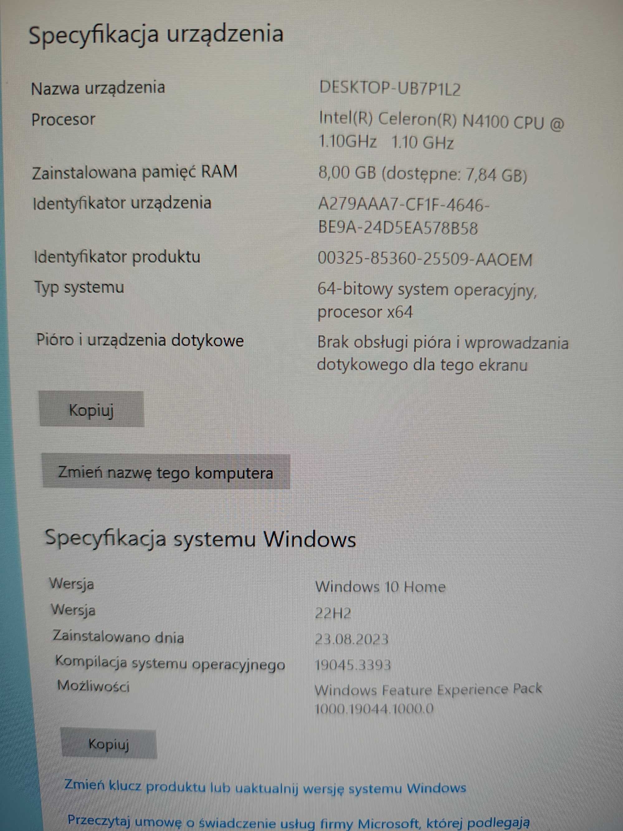 Komputer (mini PC) Chuwi Herobox Celeron N4100, Windows 10, SSD 256GB
