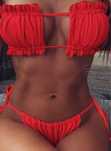 Stroj kapielowy  Nowy Czerwony Dwuczesciowy Bikini